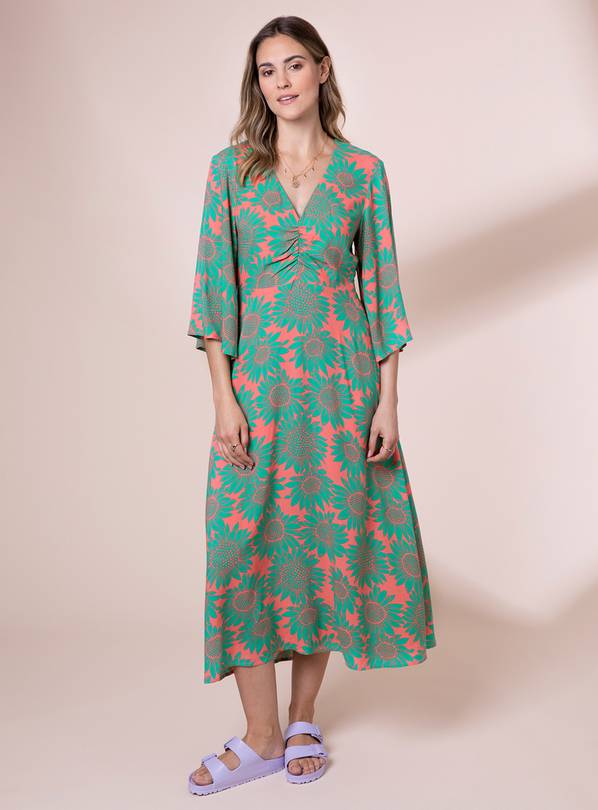 ANORAK Sunflowers EcoVero Erin Midi Dress 6